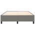 Estructura de cama box spring tela gris oscuro 140x190