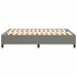 Estructura de cama box spring tela gris oscuro 140x190