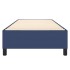 Estructura de cama box spring tela azul 80x200
