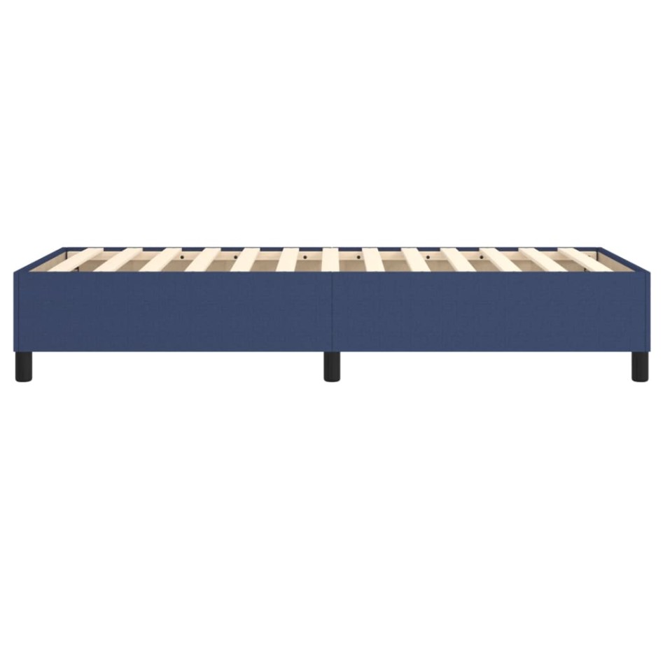 Estructura de cama box spring tela azul 80x200
