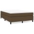 Estructura de cama box spring tela marrón 140x190