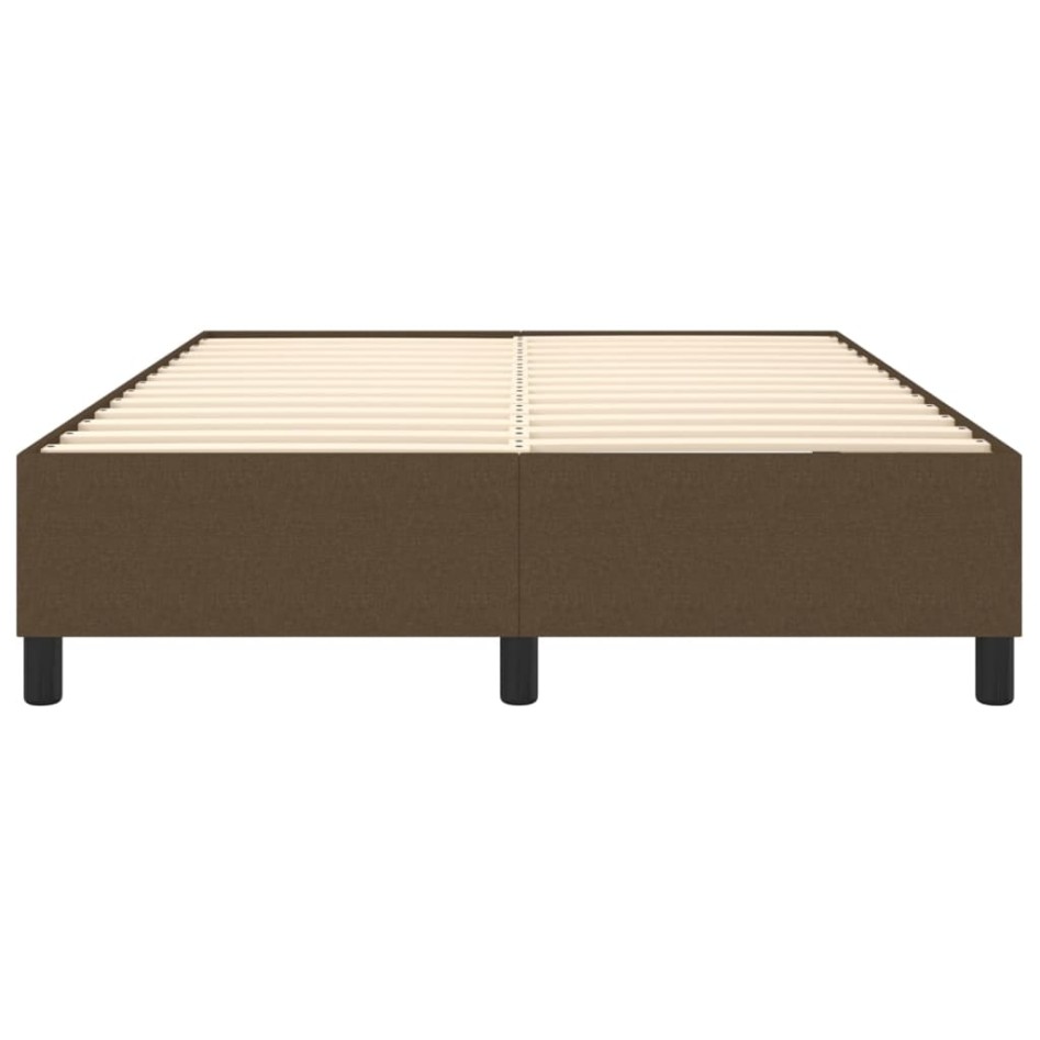 Estructura de cama box spring tela marrón 140x190