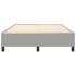 Estructura de cama box spring tela gris claro 140x200