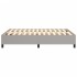 Estructura de cama box spring tela gris claro 140x200