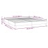 Estructura de cama box spring tela azul 160x200