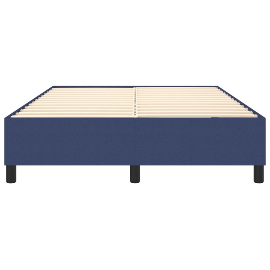Estructura de cama box spring tela azul 140x190