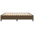 Estructura de cama box spring tela marrón 180x200