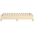 Estructura de cama box spring tela color crema 120x200