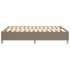Estructura de cama box spring tela gris taupe 140x200