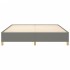 Estructura de cama box spring tela gris oscuro 180x200