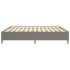Estructura de cama box spring tela gris oscuro 180x200