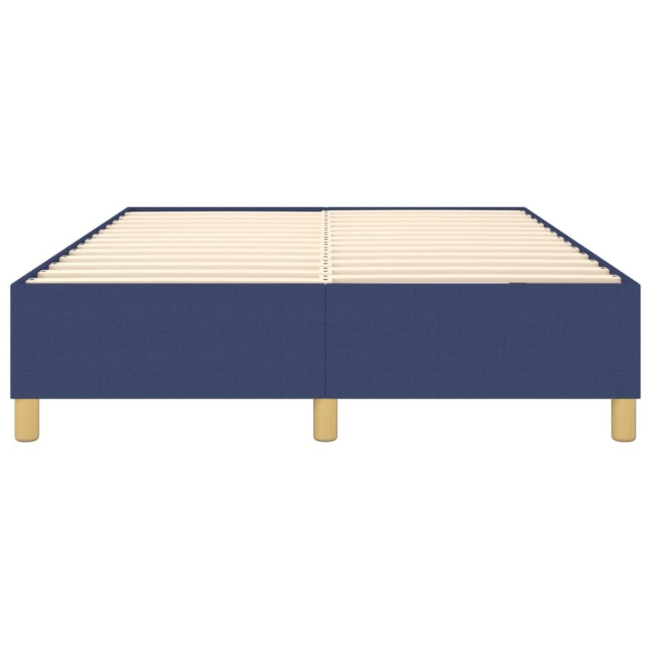 Estructura de cama box spring tela azul 140x190
