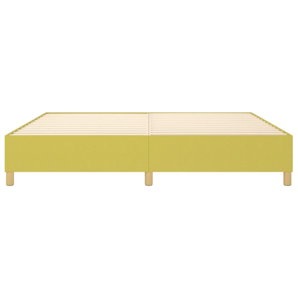 Estructura de cama box spring tela verde 200x200