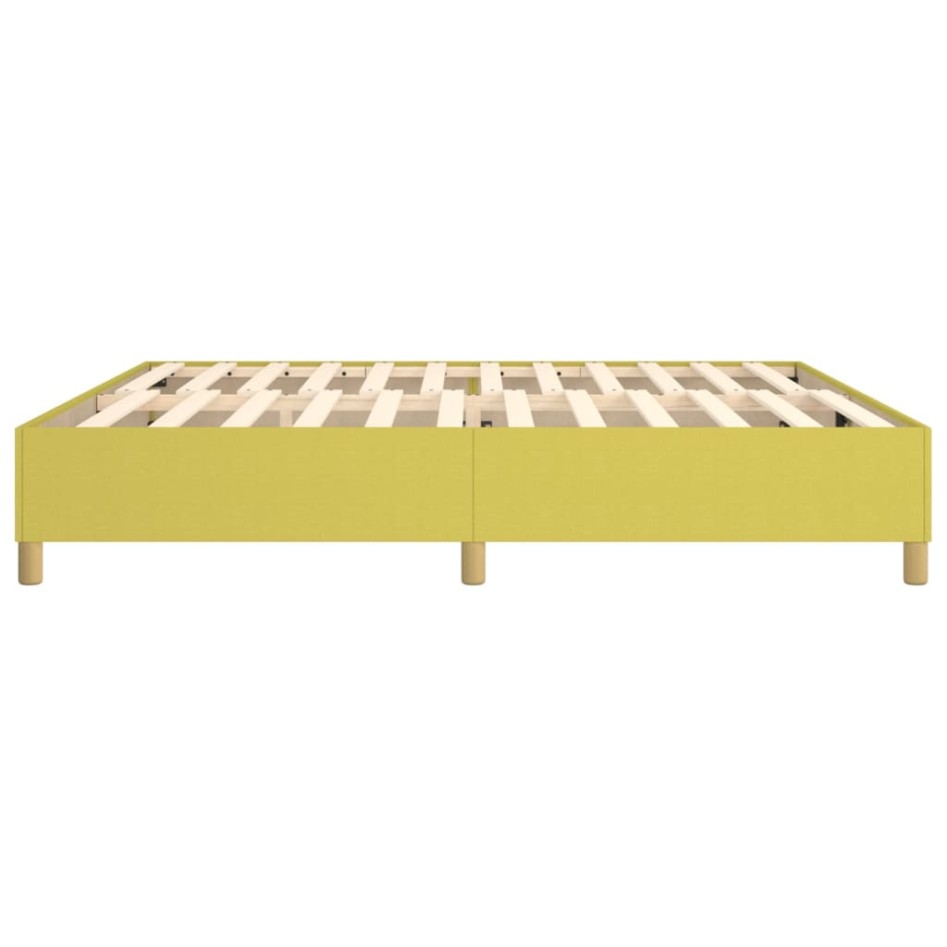 Estructura de cama box spring tela verde 200x200