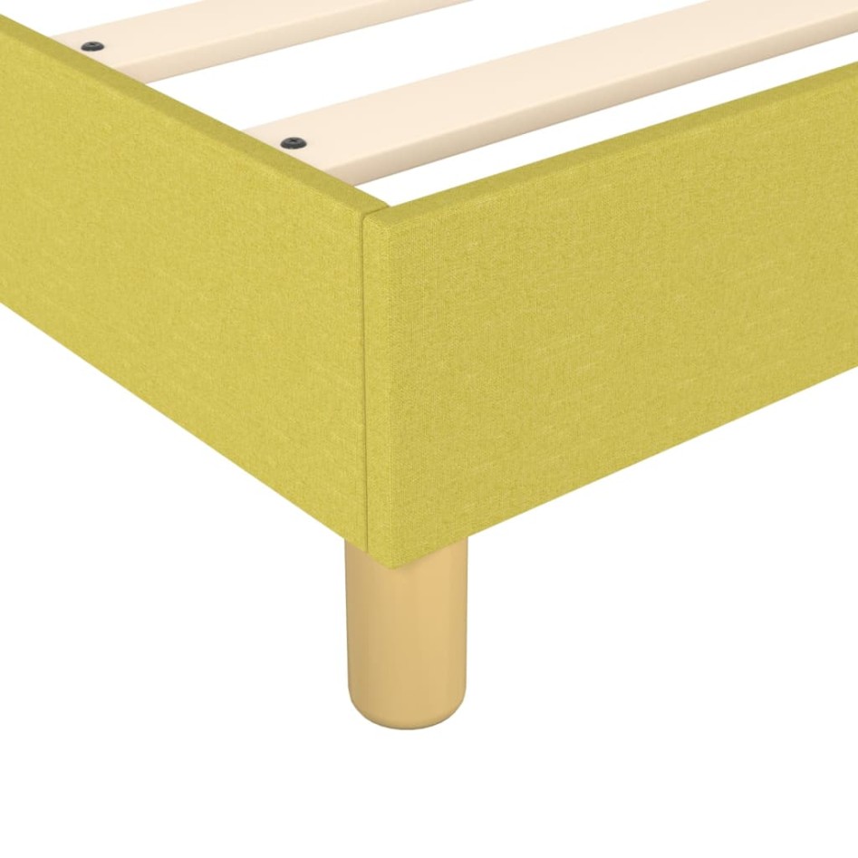 Estructura de cama box spring tela verde 200x200