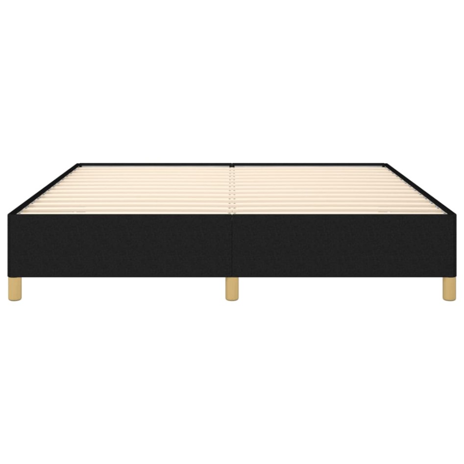 Estructura de cama box spring tela negro 160x200