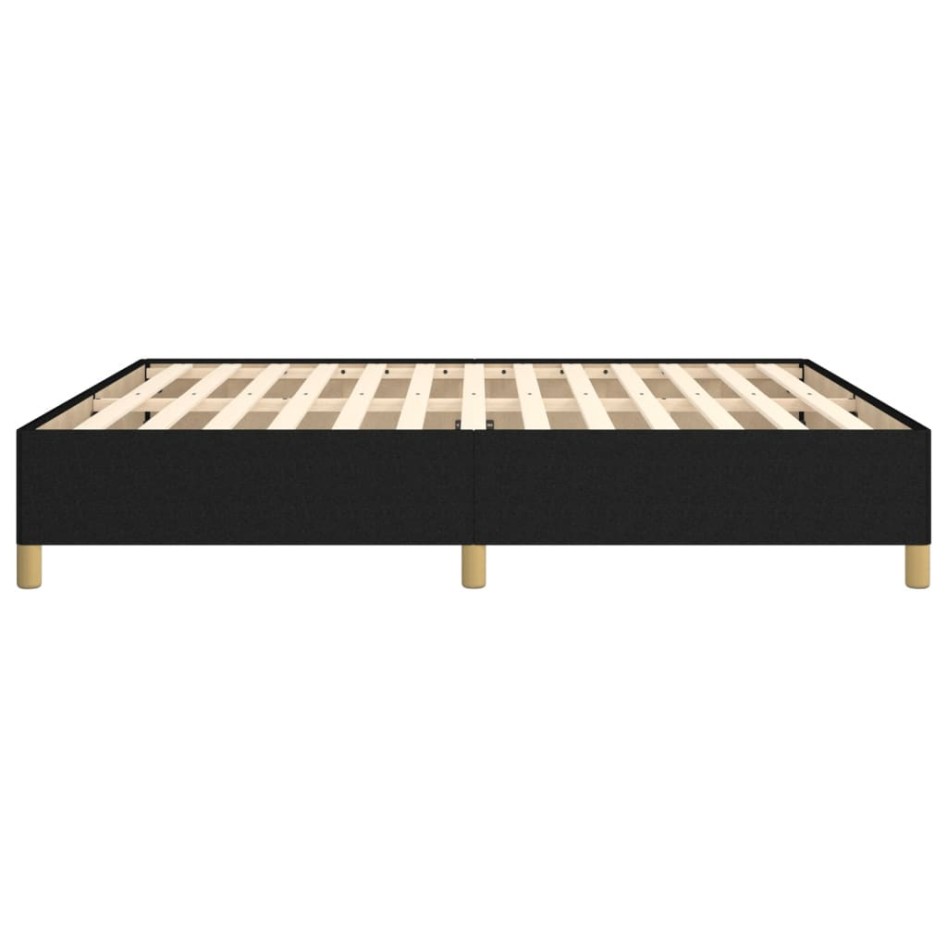 Estructura de cama box spring tela negro 160x200
