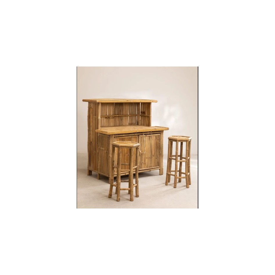 Barra de Bar Bambú SK + taburetes