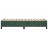 Estructura de cama box spring terciopelo verde oscuro 80x200