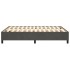 Estructura de cama box spring terciopelo gris oscuro 140x200