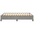Estructura de cama box spring terciopelo gris claro 140x190