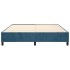 Estructura de cama box spring terciopelo azul oscuro 200x200