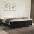 Estructura de cama box spring terciopelo negro 200x200
