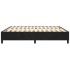 Estructura de cama box spring terciopelo negro 160x200