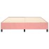 Estructura de cama box spring terciopelo rosa 180x200