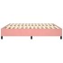 Estructura de cama box spring terciopelo rosa 180x200