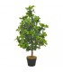 Planta artificial árbol de laurel con macetero 90 cm verde