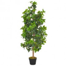 Planta artificial árbol de laurel con macetero 120 cm verde
