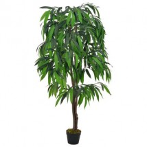 Planta artificial árbol de mango con macetero verde 140 cm