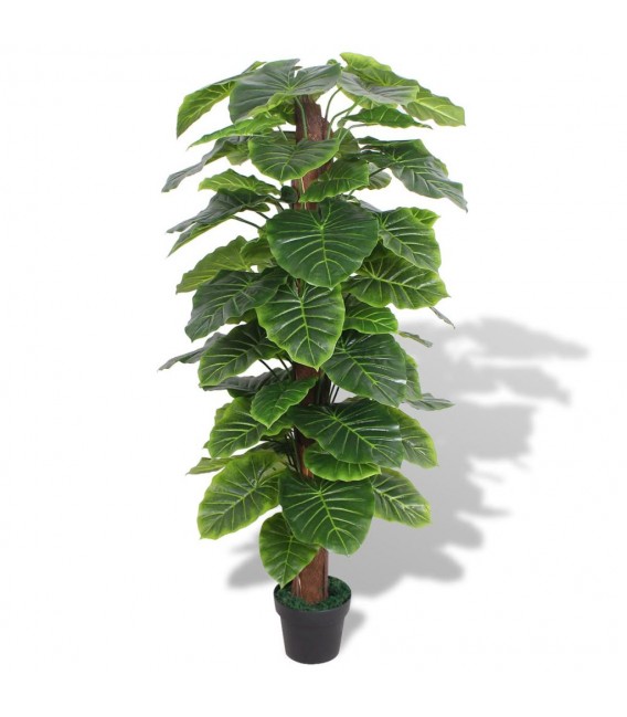 Planta de taro artificial con maceta 145 cm verde
