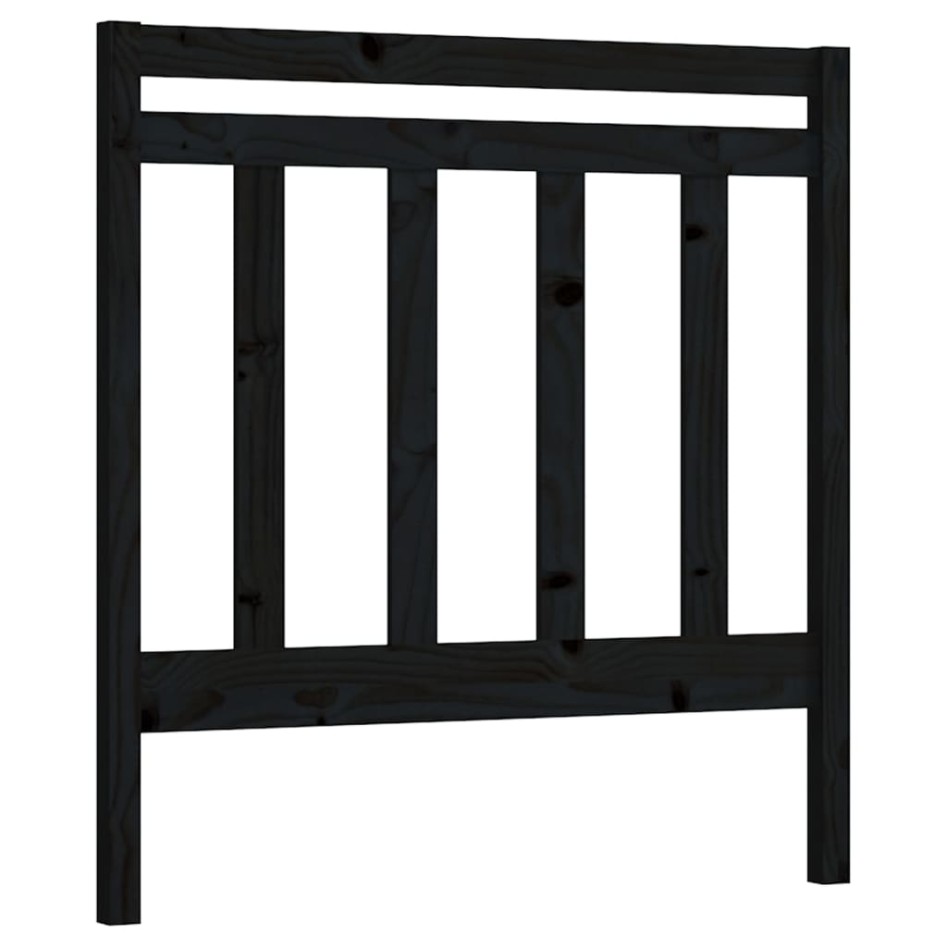 Sofá cama extraíble madera maciza de pino negro 2x(90x190)