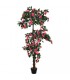 Planta artificial rododendro con macetero rosa 165 cm