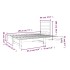 Sofá cama extraíble madera maciza de pino gris 2x(90x190)
