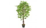 Planta artificial árbol de arce con macetero verde 120 cm