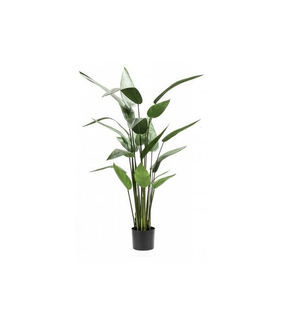 Planta heliconia artificial 125 cm verde