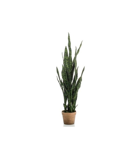 Planta artificial Sansevieria con maceta 84 cm