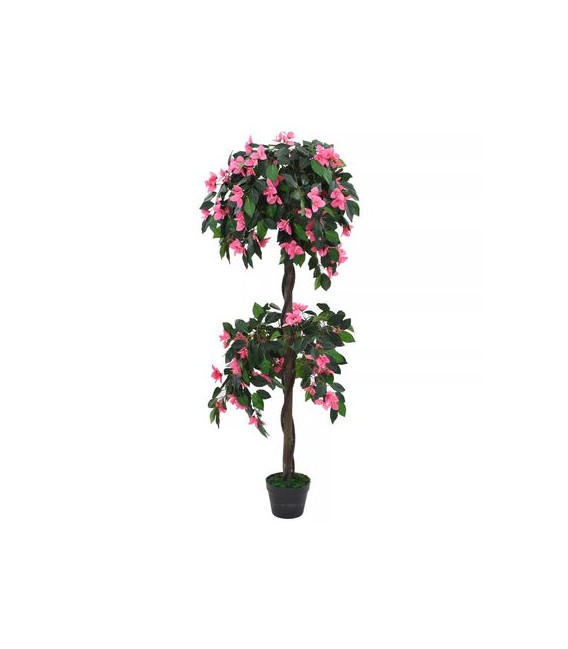 Planta artificial azalea con maceta 155 cm verde y rosa