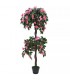 Planta artificial azalea con maceta 155 cm verde y rosa