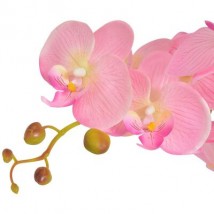 Planta artificial orquídea con macetero 65 cm rosa