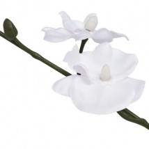 Planta artificial orquídea con macetero 30 cm blanca