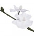 Planta artificial orquídea con macetero 30 cm blanca