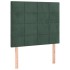 Cama box spring con colchón terciopelo verde oscuro 100x200