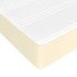 Colchón de muelles ensacados cuero sintético crema 90x200x20