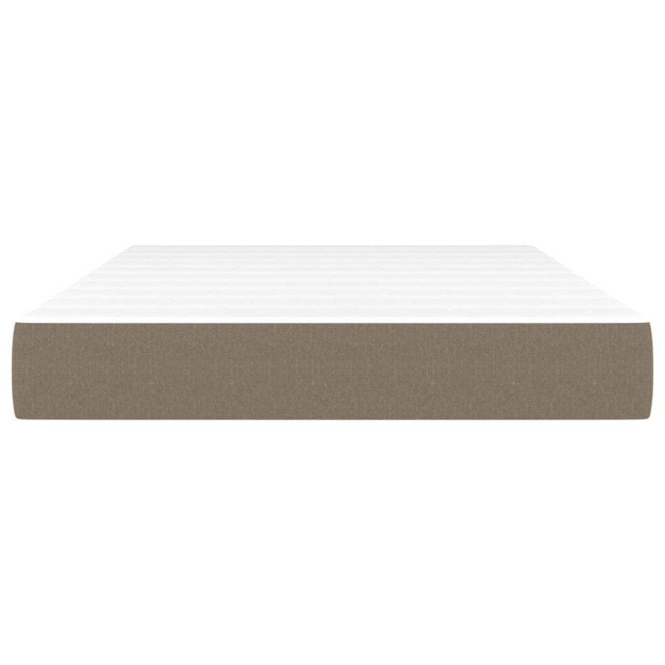 Colchón de muelles ensacados tela gris taupe 120x200x20