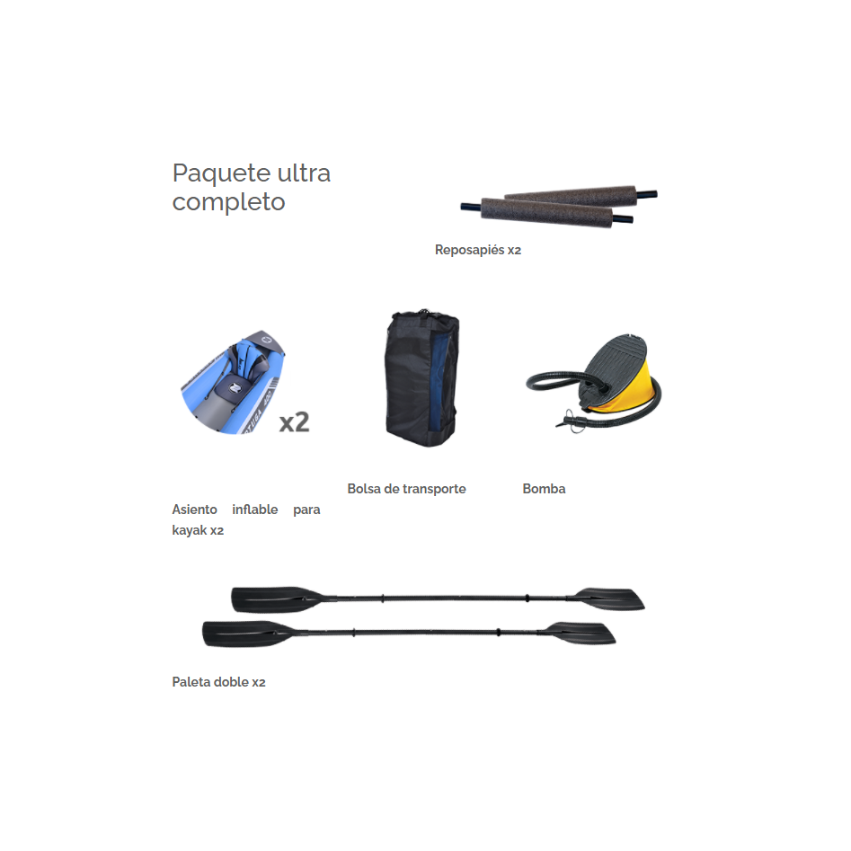 Kayak hinchable Zray Tortuga 400