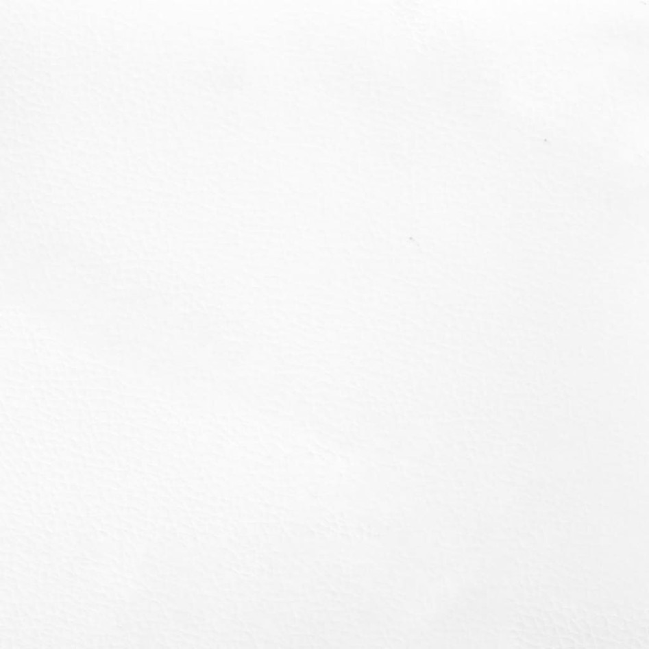 Cama box spring con colchón cuero sintético blanco 80x200